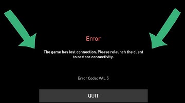 Fix valorant error code VAL 5 The game has lost connection please relaunch the client to restore