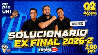 SOLUCIONARIO EXAMEN FINAL CEPREUNI 2026-2