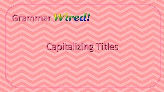 Capitalizing Titles