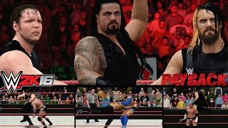 Full WWE 2K16 - The Shield Defeats Evolution at Payback 2014! Update