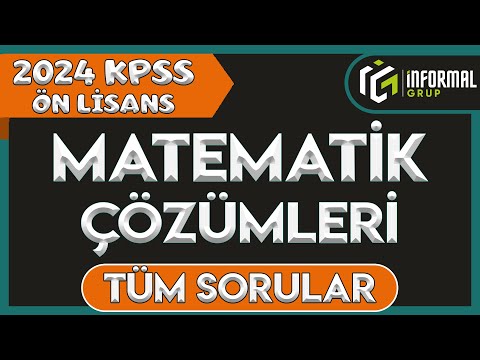 2024 KPSS Ön Lisans Matematik Soruları Cevapları  ve Çözümleri | TÜM SORULAR
