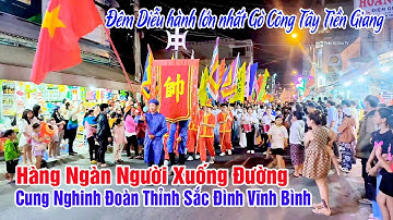 Hàng Ngàn Người Đi Thỉnh Sắc Thần Đình Vĩnh Bình - Lễ Kỳ Yên Đình Vĩnh Bình Tiền Giang 2023