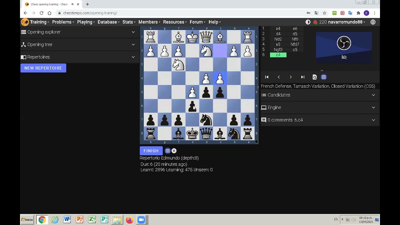 Houston Chess: Chess Tempo Tactics Server