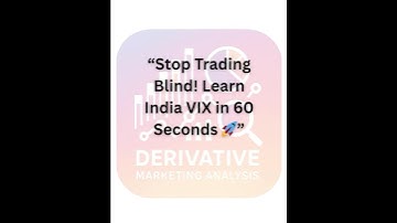 India VIX = Secret Weapon for Nifty & BankNifty Traders ⚡ #trading#optionstrading #stockmarket