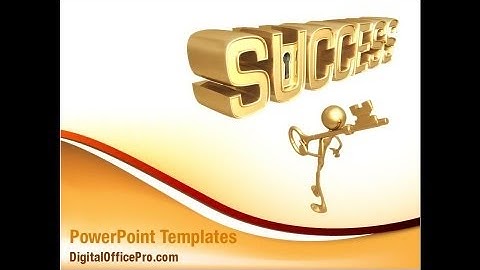 Key to Success PowerPoint Template Backgrounds - DigitalOfficePro #05487