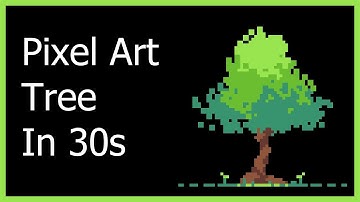 How to Make a Pixel Art Tree In 30 Seconds - Tutorial