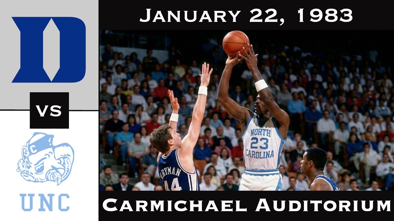 Full Game: Sophomore Jordan Takes On the Duke Rivalry | Duke vs North Carolina (January 22, 1983)