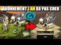 Dofus 2024 sabonner 1 an pas cher ogrines  x8 persos  jconomise 120m kamas 