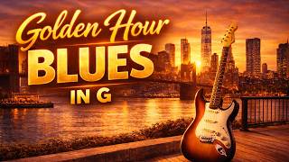 Golden Hour Blues in G | 12 Bar Blues Backing Track | Backing Track For Guitar