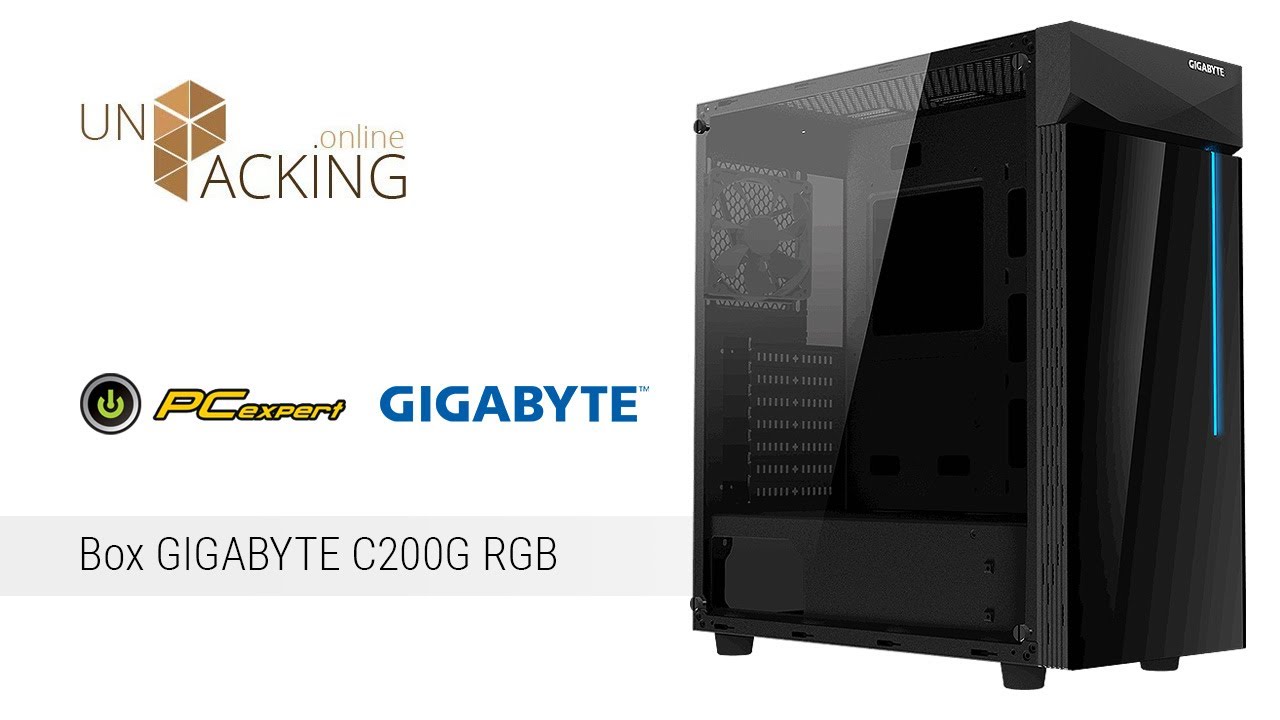 UnBoxing Box GIGABYTE C200G RGB - YouTube