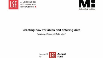 SPSS Tutorials: Creating New Variables and Entering Data