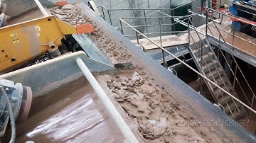 Ceramic tile raw materials production line with LZZG dewatering screen