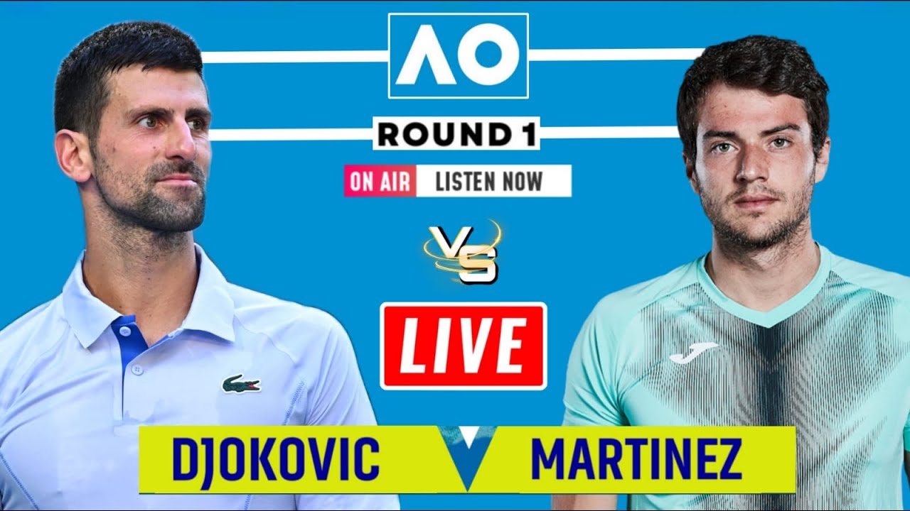 Djokovic vs Martinez Live Streaming | Australian Open 2026 | Pedro Martinez vs Novak Djokovic Live