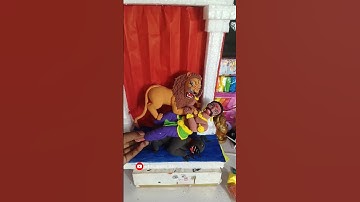 durga maa making with clay 🌸 part :-2 mahisasur making #shorts #short #art #shortsfeed #clay #diy