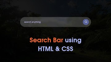 How To Make A Search Bar Using HTML And CSS In 10 Just Minutes
