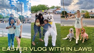 SPENDING EASTER WITH MY BOYFRIENDS FAMILY | Golden Egg Hunt & Scaring The Kids