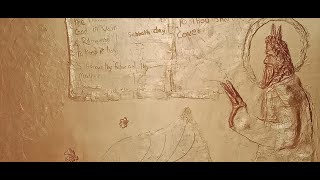 Handmade 3D Cement Mural | Moses & The Ten Commandments | Biblical Wall Art