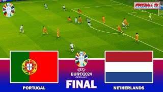 Portugal vs Netherlands - UEFA Euro 2024 Final - Full Match & All Goals | eFootball PES Gameplay PC