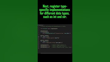 Function Overloading with @singledispatch in #Python  #coding #codingtips #pythontips #programming