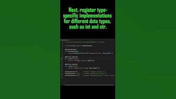 Function Overloading with @singledispatch in #Python  #coding #codingtips #pythontips #programming