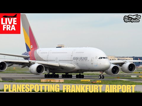 🔴Live Planespotting Frankfurt Airport 🥳Highlight KE B747-8 | Asiana A380 #live