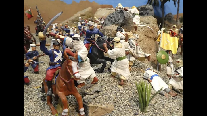 Diorama - French Foreign Legion's relief column is...