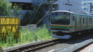 JR湘南新宿ライン宇都宮線直通普通宇都宮行きE231系2543YU585宮ヤマ+E231系U64宮ヤマが、終点のJR逗子駅1番線に到着！