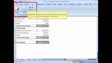 Digital Signatures for Microsoft Office Excel 2007