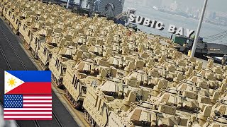 Thousands Of Us Military Vehicles And Equipment Arrive In Subic Bay Philippines