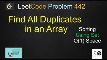 find all duplicates in an array leetcode | leetcode 442