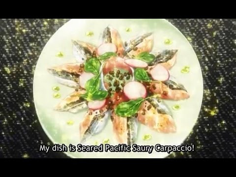 食戟のソーマ36 葉山の炙り秋刀魚のカルパッチョ Youtube