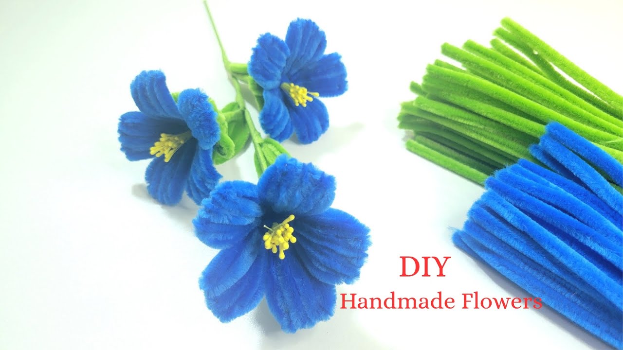 DIY Tutorial Flowers ! Handmade Flowers Easy to make to everyone |Handmade Pipe Cleaner Flowers.
