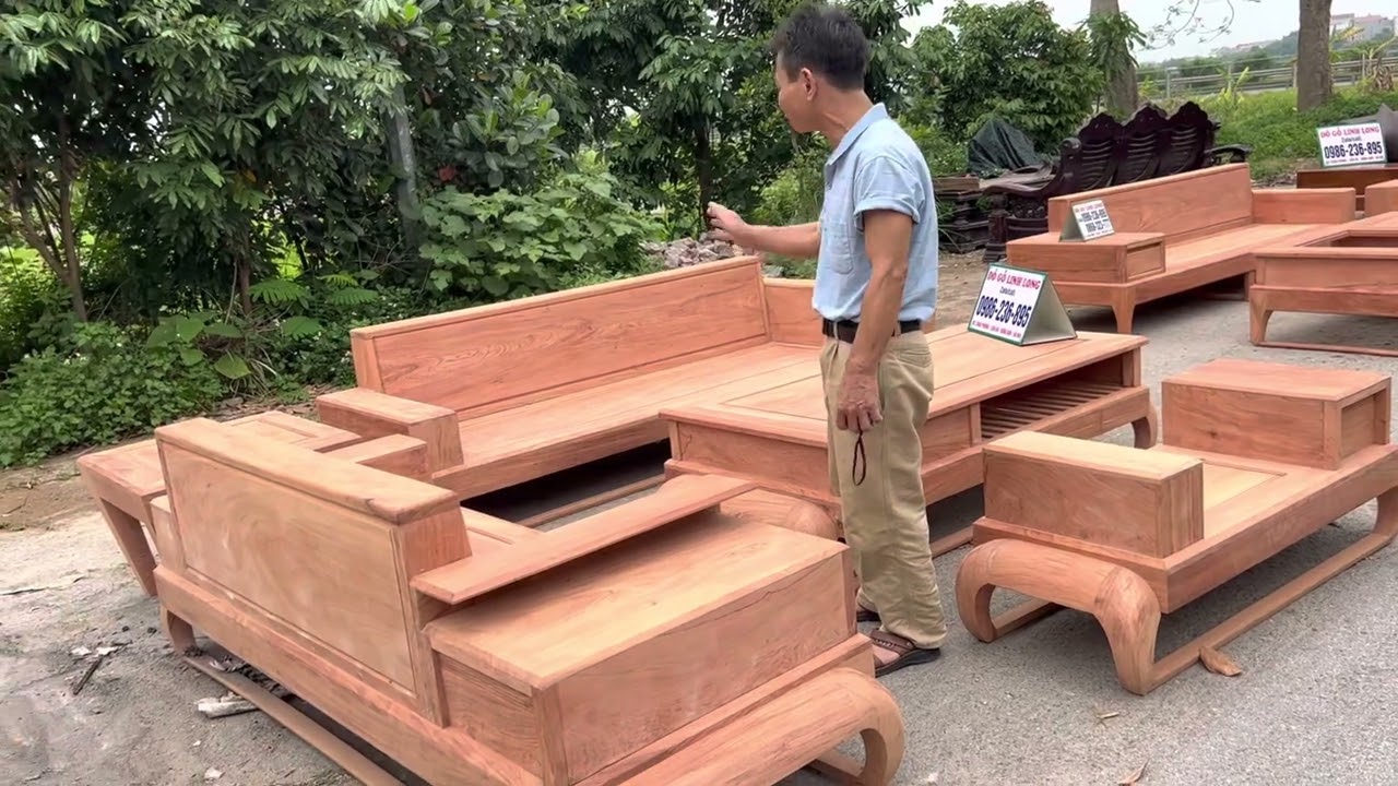 GIÁ TỤT QUẦN : Bộ Sofa Zito Hiện Đại gỗ Hương Đá giá Bán Tại Xưởng - ĐỒNG KỴ LINH LONG