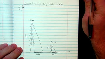 Indirect Measurement Using Similar Triangles...The Shadow Method
