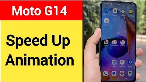 How to speed up animation, Moto G14 animation speed kaise increase Karen