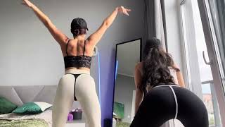 Twerk Style In Leggings Duo Girls 2025