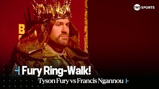 😍 WHAT A SHOWMAN! | Tyson Fury's EPIC ring walk in the Kingdom of Saudi Arabia! #FuryNgannou 🇸🇦