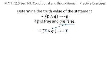 Logic: Determine truth value of a statement