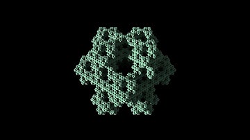 3D fractal: Mosely snowflake