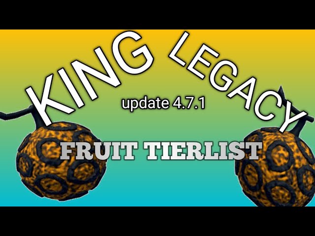 King Legacy All Devil Fruits Tier List BEST FOR GRINDING!! l King