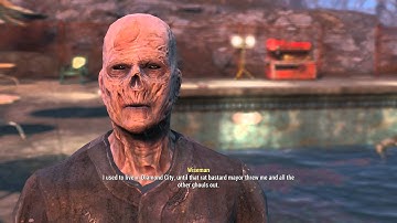 Fallout 4 - The Slog (Greenskins): Wiseman Intro Dialogue "Super Mutant Trouble" Vertibird Crash