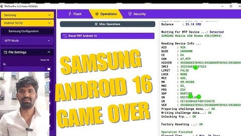 Samsung OS 16 FRP — Free on TFMToolPro. Any Country. Any Device.