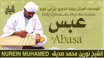 الشيخ نورين محمد صديق سورة عبس  Sheikh || Nourin Mohamed Siddig ||Surah Abasa