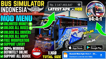 Bus Simulator Indonesia Mod Apk Terbaru v4.4.1 - Free Shopping & Unlimited Money | bussid mod apk