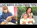 LIVE BIRTH VLOG+Twin Tips from Adoptive Mom of 9 Kids! How to Feed Your Twins While On The GO!