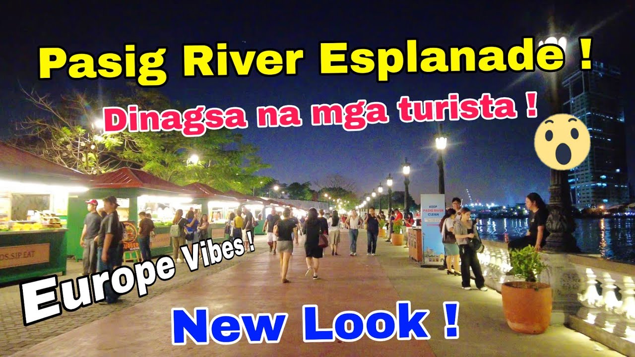 Dinadagsa na ang bagong mukha ng Pasig River Esplanade ! ICONIC Bridge to Esplanade Manila !