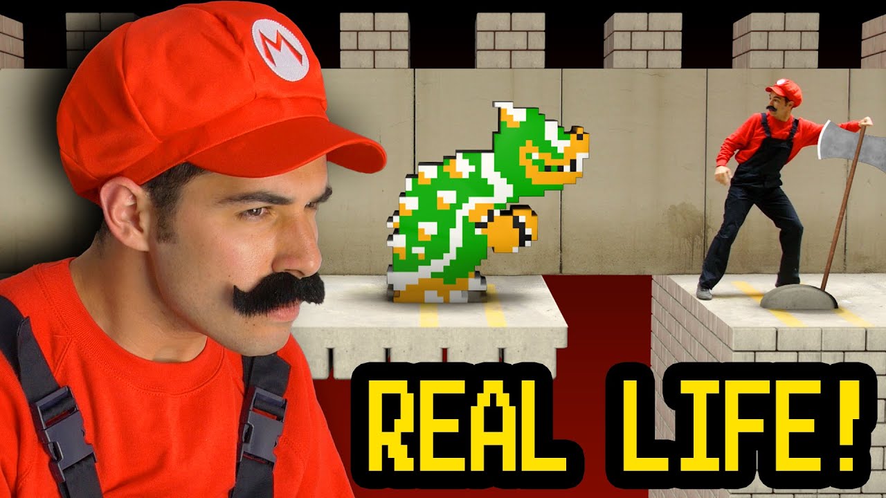 grava tapa Alivio Super Mario in Real Life - YouTube