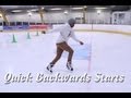 How To Learn Quick Backwards Skating Starts In Hockey - Improve backward skating acceleration