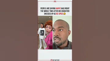 Kanye react to his daughter North West dressing as Ice Spice 👀🤔