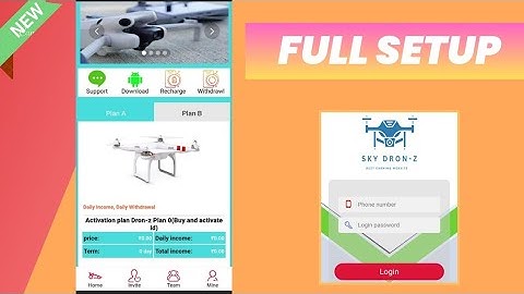Dron power bank investment website source code complete setup
